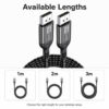 16K DisplayPort to DisplayPort cable available in 1m 2m and 3m length options