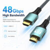 8K HDMI cable with 48Gbps high bandwidth for stable high-resolution video and audio transmission