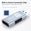 Active DisplayPort to HDMI adapter with built-in conversion chip for stable signal output