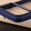 Close-up of clear basic case camera cutout and raised camera protection