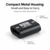 Compact metal housing 8K HDMI female to female adapter for cable extension