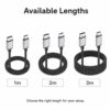 Silver DisplayPort to HDMI cable available in 1m 2m and 3m lengths
