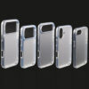 Frosted translucent case for iPhone 17 series with soft TPU bumper and anti-fingerprint PC back