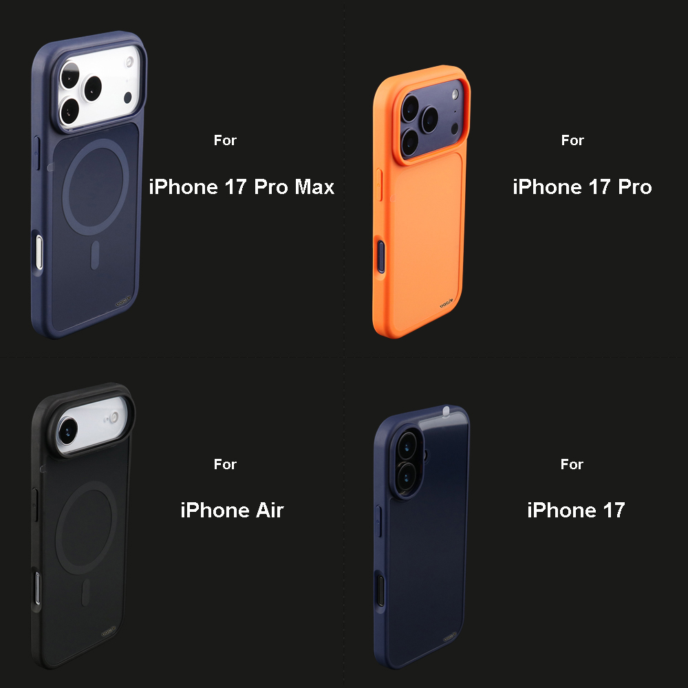 Glossy color case available for iPhone 17 Pro Max, iPhone 17 Pro, iPhone Air and iPhone 17