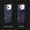 Glossy color case showing MagSafe compatible and non-MagSafe versions