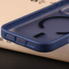 Close-up of matte case bottom speaker and charging port cutout