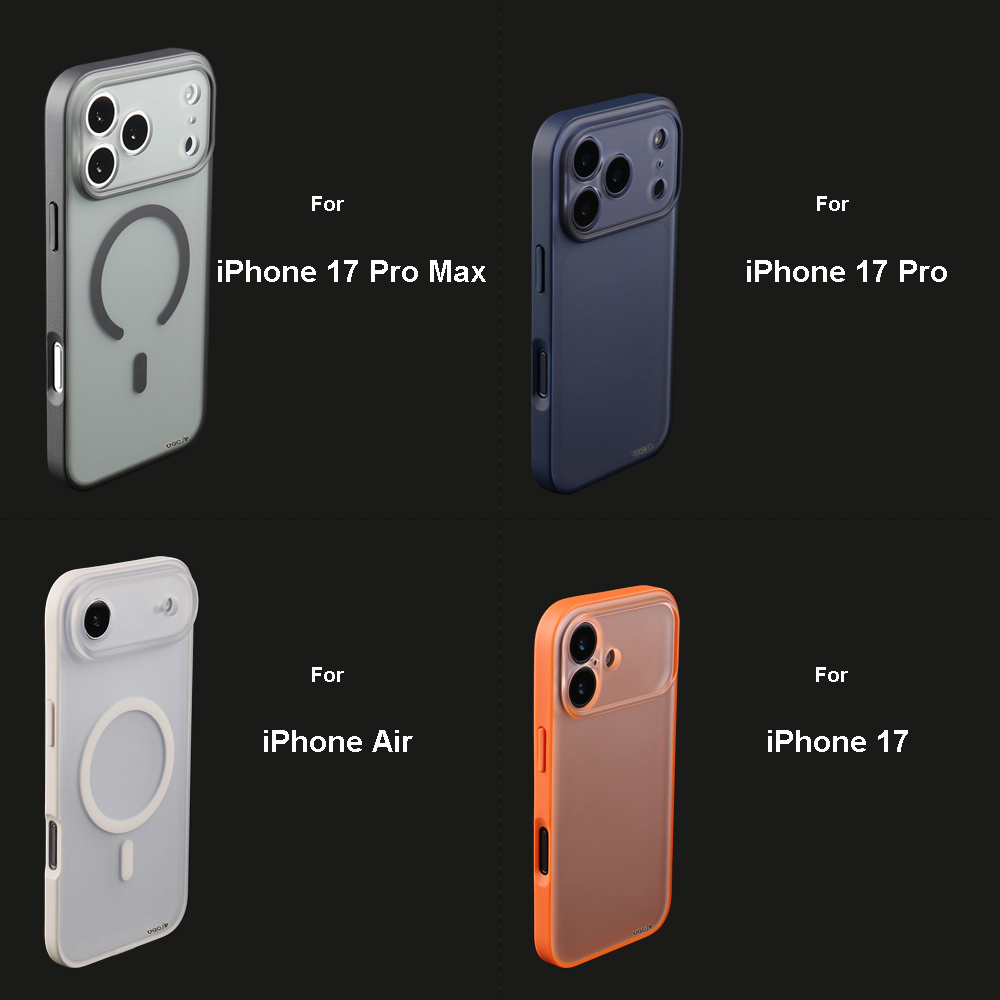 Matte case available for iPhone 17 Pro Max, iPhone 17 Pro, iPhone Air and iPhone 17