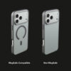 Matte case showing MagSafe compatible and non-MagSafe versions