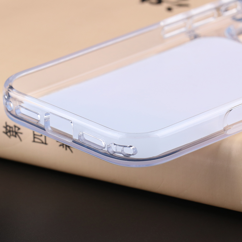 Close-up of matte color case bottom speaker and charging port cutout