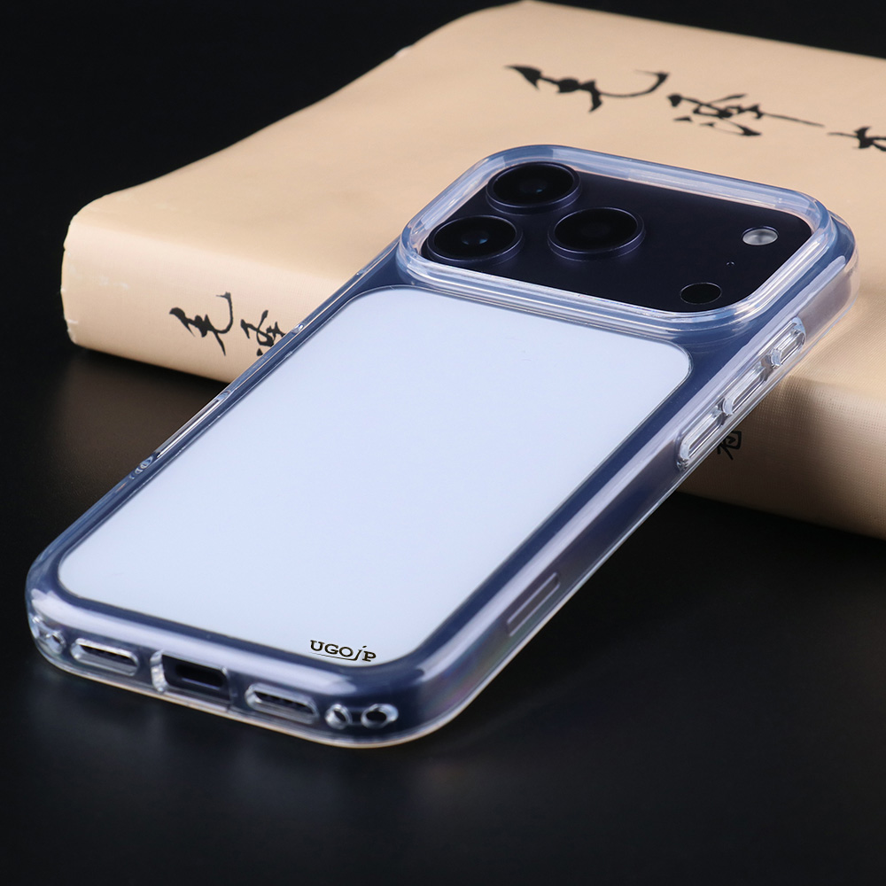 matte color case for iPhone 17 Pro Max and iPhone 17 Pro with clear TPU bumper and PC back