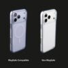 Matte color case showing MagSafe compatible and non-MagSafe versions