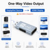 One-way DisplayPort source to HDMI display connection guide for 8K DP to HDMI adapter