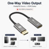 One-way DisplayPort source to HDMI display connection guide for DP to HDMI adapter cable