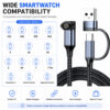 Compatible sports watch charging cable with 4-pin charging connector