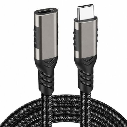 USB-C Male to Female Extension Cable USB3.2 20Gbps 240W PD Fast Charging 8K Video Extension Cable