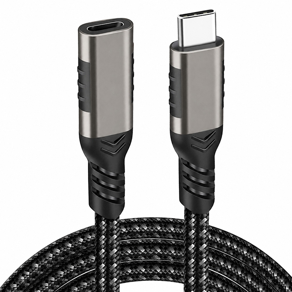 USB-C Male to Female Extension Cable USB3.2 20Gbps 240W PD Fast Charging 8K Video Extension Cable