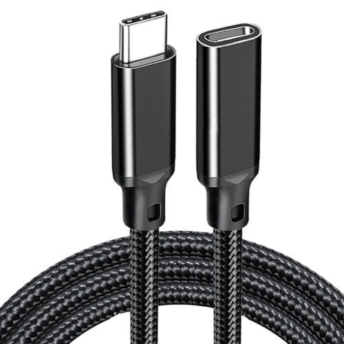 USB-C Male to Female Extension Cable USB3.2 20Gbps 240W PD Fast Charging 8K Video Extension Cable