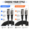 USB-C Extension Cable Standard PVC vs Nylon Braided Version Comparison