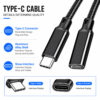 USB-C Extension Cable Connector Details Aluminum Alloy Shell Nylon Braided Cable Construction