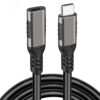 USB-C Male to Female Extension Cable Premium Braided USB-C Extension Cord