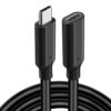 USB-C Male to Female Extension Cable Premium Braided USB-C Extension Cord
