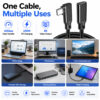 USB-C Extension Cable for Office Home Entertainment Gaming Fast Charging External SSD and USB-C Hub