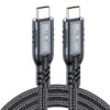 USB4 40Gbps straight USB-C cable detail image showing durable cable jacket and Type-C connectors