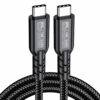 USB4 V2.0 USB-C Cable 80Gbps 240W PD 16K Display Nylon Braided