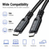 USB4 V2.0 Compatible with Thunderbolt 5 Thunderbolt 4 and USB-C Devices