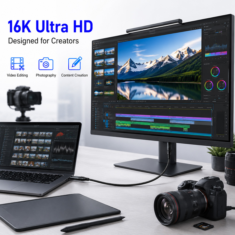 USB4 V2.0 16K Multi Monitor Display