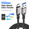 USB 3.2 Gen2 10Gbps High-Speed Data Transfer Cable