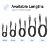 USB 3.2 Gen2 USB-A to USB-C Cable Available Lengths 0.2m 0.5m 1m 2m 3m