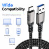 USB 3.2 Gen2 USB-A to USB-C Cable Wide Compatibility