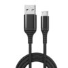 USB-A to Micro USB 60W braided fast charging cable with durable nylon braided jacket