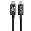 USB-C to USB-C 80Gbps 240W braided cable on white background