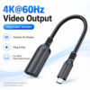 USB-C to HDMI female adapter cable 4K 60Hz video output upgraded version for USB-C display devices