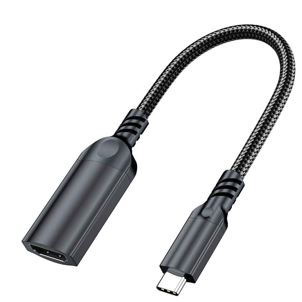 USB-C to HDMI female adapter cable 4K 60Hz with braided cable and HDMI female port