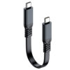 USB-C to USB-C USB 3.2 flat cable, 10Gbps data transfer, 60W PD fast charging, suitable for modern devices