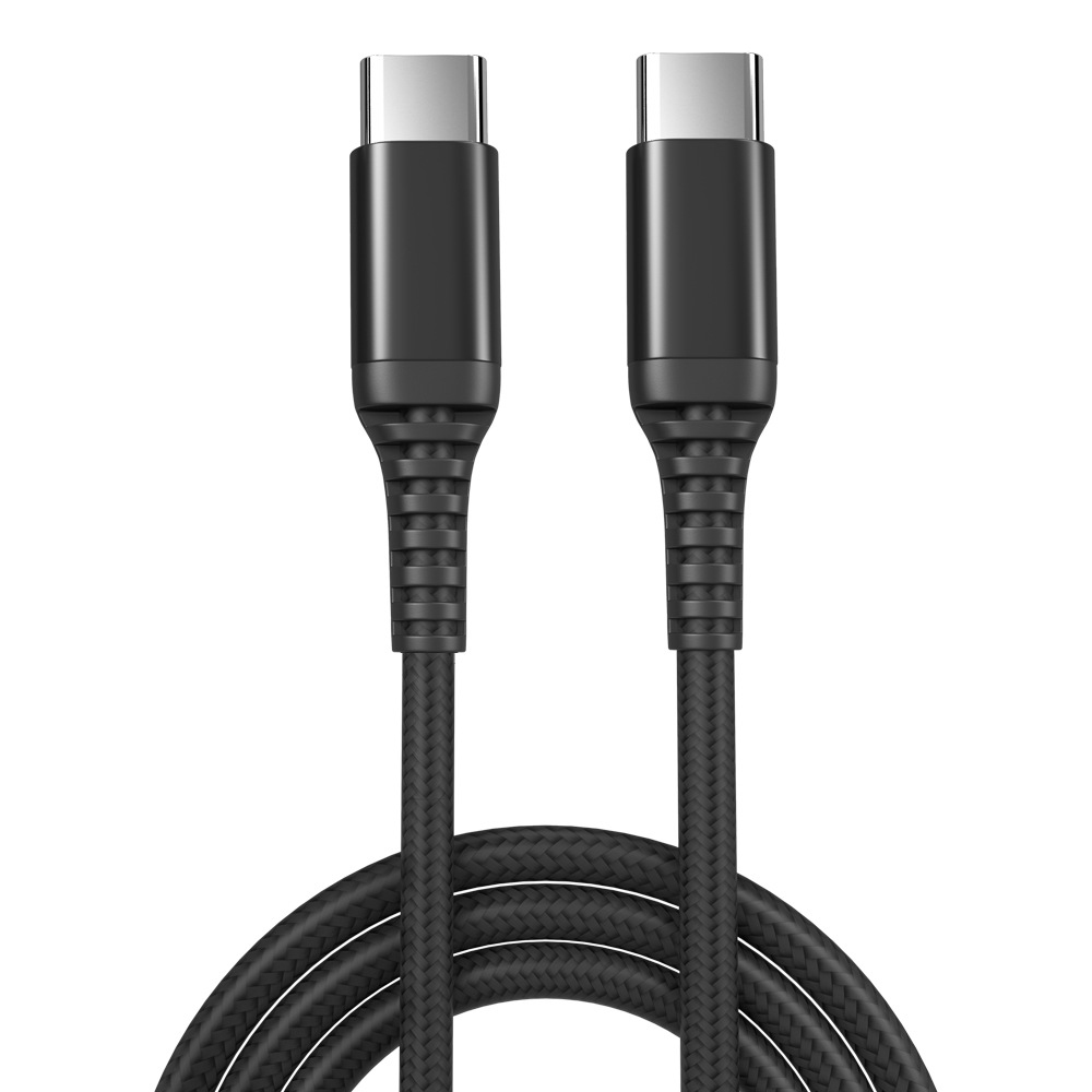 USB-C to USB-C PD 60W fast charging cable with braided nylon design