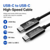 USB-C to USB-C high-speed cable with 80Gbps data transfer, 240W power delivery, and 16K video output