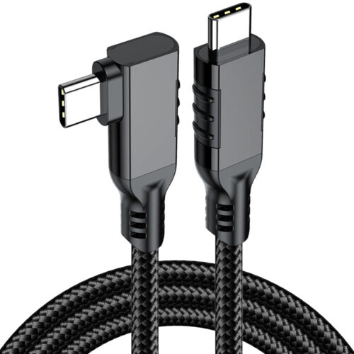 USB3.2 Gen2x2 90 degree USB-C cable with 20Gbps data transfer and 240W PD charging