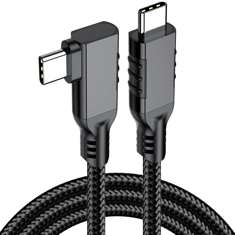 USB3.2 Gen2x2 90 degree USB-C cable with 20Gbps data transfer and 240W PD charging