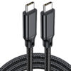 USB3.2 Gen2x2 Type-C cable with braided design, 20Gbps data transfer, durable and high-quality construction.