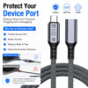 USB-C Extension Cable Protects Device Port from Wear and Frequent Plugging