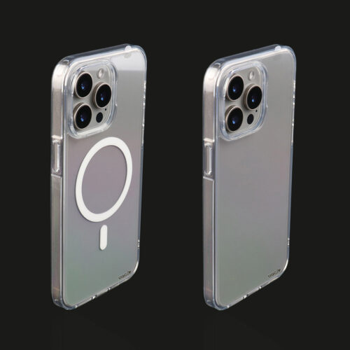 clear phone cases for iPhone 14 and 15 Series in magnetic and non-magnetic versions.