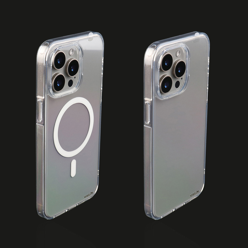 clear phone cases for iPhone 14 and 15 Series in magnetic and non-magnetic versions.