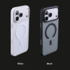 Black and white color options for the iPhone 18 Pro and Pro Max magnetic case