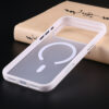 Back view of white magnetic matte case for iPhone 18 Pro Max