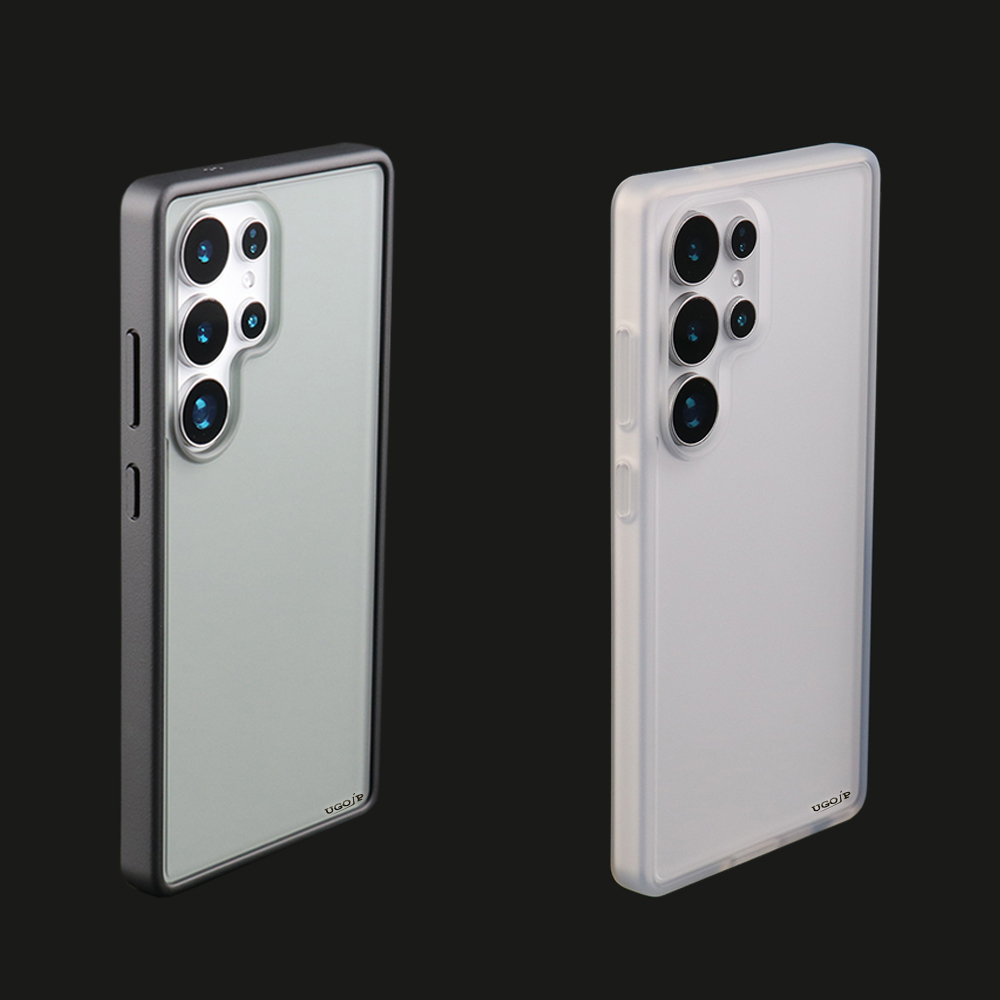 Matte case for Samsung Galaxy S24 and S25 series available in Matte black and matte translucent options