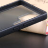 Close-up of Samsung Galaxy S24 S25 matte case side button area and protective edge